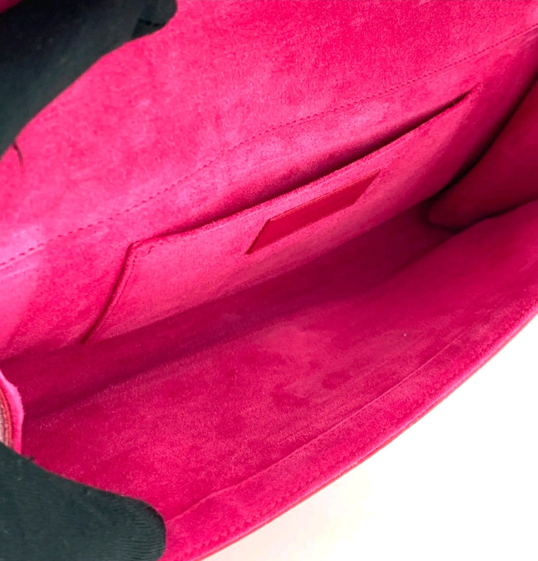 Pre-owned Yves Saint Laurent Leather Clutch Chyc Pink